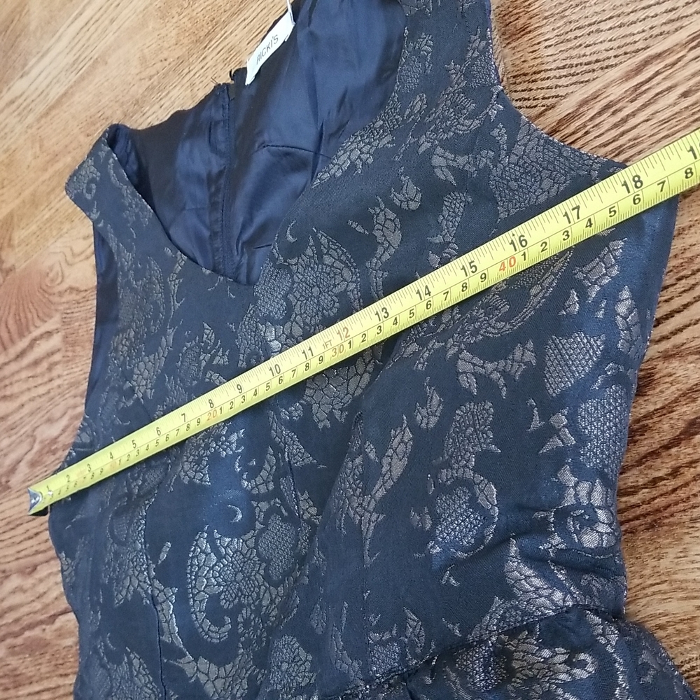 (8) Ricki's Bronze Detailed Dress Evening - Picture 4 of 10